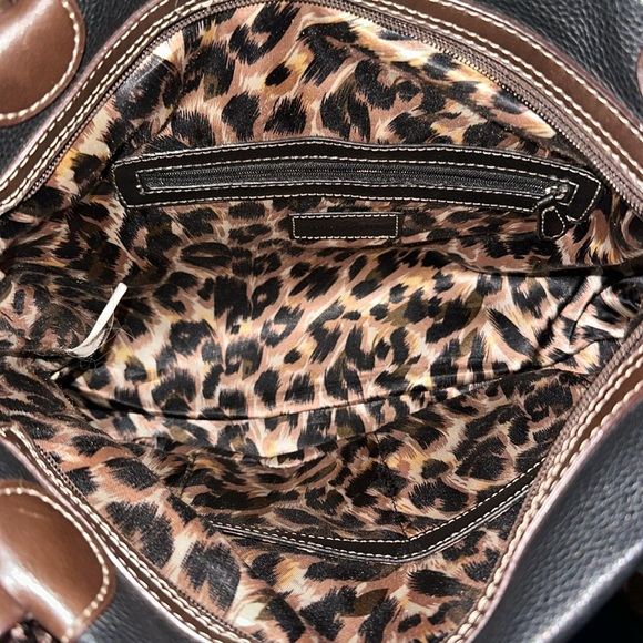 Euc sophia caperelli peacock brooch purse with leopard lining - Picture 3 of 5